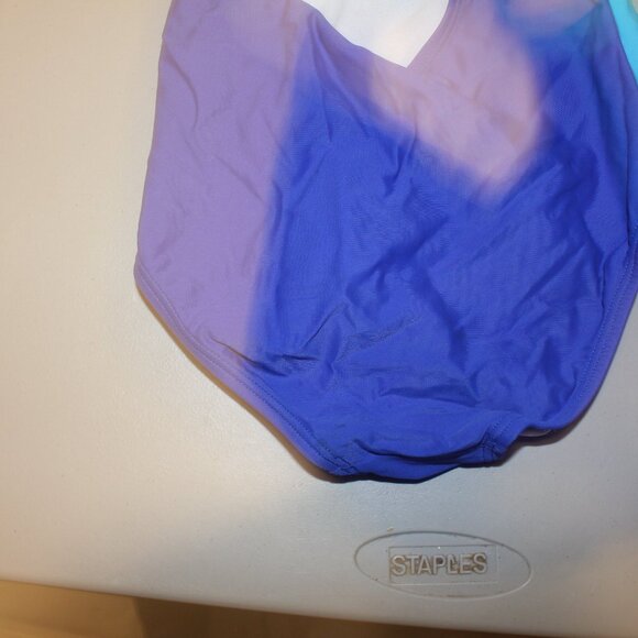 Blue 1 Pcs Speedo Swimsuit Size 10 - Picture 6 of 9